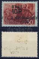 * 1945 Béke 10P Erősen Eltolódott Felülnyomattal, A Felülnyomat Gépszínátnyomatával / Mi 777 With Shifted Overprint + Ov - Andere & Zonder Classificatie