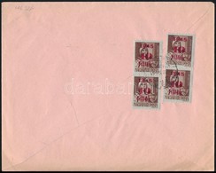 1945 (2. Díjszabás) Nyomtatvány Kisegítő 4 X 10f/4f Bérmentesítéssel - Other & Unclassified