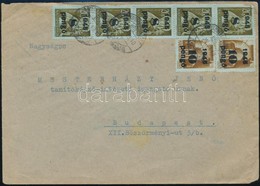 1945 (4. Díjszabás) Távolsági Levél Kisegítő 5 X 8P/20f + 2 X 10P/80f Bérmentesítéssel - Other & Unclassified