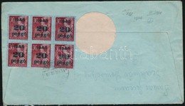 1945 (5. Díjszabás) Távolsági Levél Kisegítő 6 X 20P/30f Bérmentesítéssel - Other & Unclassified