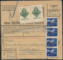 1946 7. Díjszabás, Csomagszállító 5kg-ig 10000P, 10xHI.I. 50f + 10xTI.I. Csillaghegy-Sárrétudvari  Gumi Szükségbélyegző  - Other & Unclassified