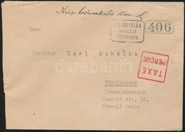 1946 7. Díjszabás Osztrák Levél Kp Bérmentesítéssel (15000P) Kézzel írva + Piros Bélyegzővel Felvevőhely: Eternitgyár Po - Other & Unclassified