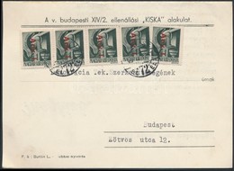 1946 (7.díjszabás) Nyomtatvány Betűs 5 X Any.I. Bérmentesítéssel / 5 X Mi 852 On Printed Matter - Other & Unclassified