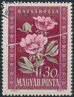 O 1950 Virág 30f Papírráncos Bélyeg - Andere & Zonder Classificatie