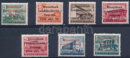 ** 1956 Soproni Felülnyomás, 7 értékes Sor (12.000) - Other & Unclassified