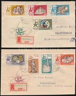 1958 Brüsszeli Sor 2 Ajánlott FDC-n - Other & Unclassified