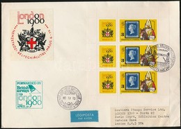 1980 London Kisív Alkalmi Légi FDC A London 80 Kiállításra - Other & Unclassified