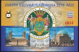 ** 2010 10 Db Európa Kulturális Fővárosa - Pécs Emlékblokk (25.000) - Andere & Zonder Classificatie