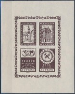 (*) 1938/ 6a Soproni PROBÉK Bélyegnap és Kiállítás Emlékív (7.000) (kis Törések) - Andere & Zonder Classificatie