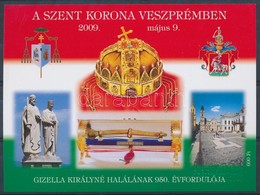 ** 2009/31a A Szent Korona Veszprémben Emlékív - Other & Unclassified