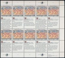 ** 1991 Emberi Jogok Sor ívsarki 10-es Tömbben Mi 208-209 - Andere & Zonder Classificatie