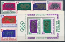 ** 1967 Nyári Olimpia Sor + Blokk Mi 175-182 - Other & Unclassified