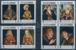 ** 1967 Lucas Cranach Festményei Vágott Sor Mi 147-154 - Andere & Zonder Classificatie