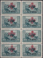 ** 1924 Vöröskereszt (II) 50Q 8-as Tömb Mi 103 - Andere & Zonder Classificatie