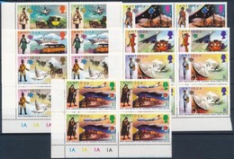 ** 1974 100 éves Az UPU Sor ívsarki Négyestömbökben Mi 323-329 - Other & Unclassified