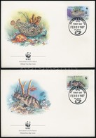 1987 WWF: Halak Sor 4 Db FDC-n Mi 1010-1013 - Andere & Zonder Classificatie