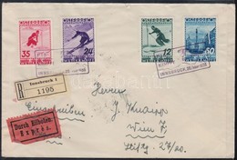 1936 FIS Sor Elsőnapi Alkalmi Bélyegzéssel Expressz Ajánlott Levélen / Registered Express FDC - Other & Unclassified