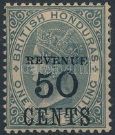 * Brit Honduras 1899 Forgalmi Bélyeg Felülnyomással Mi 43 II - Andere & Zonder Classificatie