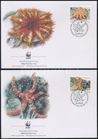 2001 WWF: Tengeri állatok Sor 4 Db FDC-n Mi 266-269 - Andere & Zonder Classificatie