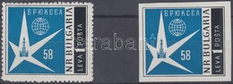 ** 1958 Világkiállítás Fogazott + Vágott Bélyeg Mi 1087 A-B - Other & Unclassified