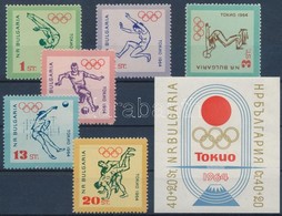 ** 1964 Nyári Olimpia: Tokió Sor Mi 1488-1493 + Vágott Blokk Mi 14 - Andere & Zonder Classificatie