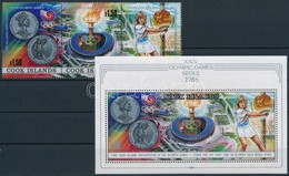 ** 1988 Nyári Olimpia: Szöul Sor Hármascsíkban Mi 1256-1258 + Blokk Mi 185 - Other & Unclassified