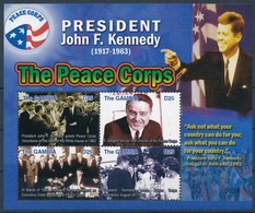 ** 2007 90 éve Született John F. Kennedy. Kisív Mi 5734-5737 - Andere & Zonder Classificatie
