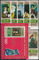 ** 1969 Mexikói Olimpia: Festmények ívszéli Sor Mi 1005-1010 + Blokk Mi 112 - Andere & Zonder Classificatie