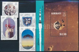 ** 1989 Holdraszállás - Apollo 11 Sor Mi 523-526 + Blokk Mi 15 - Other & Unclassified