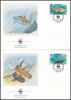 1991 WWF: Tengeri állatok Sor 4 Db FDC-n Mi 566-569 - Andere & Zonder Classificatie