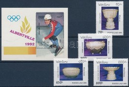 ** 1992 Olimpia Mi Blokk 141 + 1995 Ezüstedények Mi 1461-1464 - Andere & Zonder Classificatie