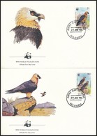 1986 WWF: Szakállas Saskeselyű Sor 4 Db FDC-n Mi 556-559 - Other & Unclassified