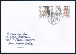 1999 Goethe ívsarki Sor Mi 1215-1216 FDC-n - Other & Unclassified