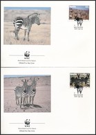 ** 1991 WWF: Zebra Sor 4 FDC-n + Sor Mi 702-705 - Andere & Zonder Classificatie