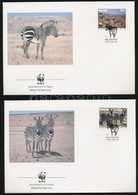 1991 WWF Zebra Sor Mi 702-705 4 Db FDC-n - Other & Unclassified