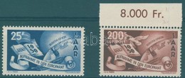 ** 1950 Európa Tanács Sor (közte ívszéli Bélyeg) Mi 297-298 - Andere & Zonder Classificatie