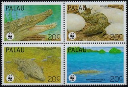 ** 1994 WWF: Krokodil Sor 4 Db FDC-n + Négyestömb  Mi 690-693 - Andere & Zonder Classificatie