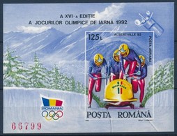 ** 1992 Téli Olimpia Vágott Blokk Mi 270 - Other & Unclassified