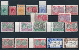 ** 1938 19 Db Forgalmi érték, Közte Típusváltozatok / Mi 72-83 With Type Varieties, 19 Stamps - Other & Unclassified