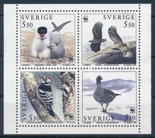 ** 1994 WWF: Madarak Bélyegfüzetlap H-Bl. 224 + Sor 4 Db FDC-n Mi 1847-1850 - Other & Unclassified