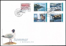 2002 Nyár Bohuslän Tartományban, öntapados  Bélyegek Mi 2300-2303 FDC-n - Other & Unclassified