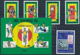 ** 1982-1983 Nyári Olimpia Sor Mi 1605, 1647-1650 + Blokk Mi 201 - Andere & Zonder Classificatie