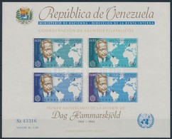 ** 1963 Dag Hammarskjöld Halála Blokk Mi 11 - Andere & Zonder Classificatie