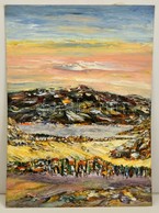 Jelzés Nélkül: Tájkép. Olaj, Karton, 70×50 Cm - Other & Unclassified