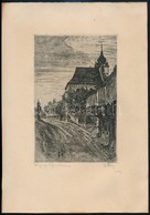 Olvashatatlan Jelzéssel: Gaming-Pfarrkirche, Rézkarc, Papír, 14,5×9 Cm - Other & Unclassified