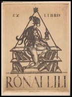 Gara Arnold (1882-1929): Erotikus Ex Libris Rónai Lili. Rézkarc, Papír, Jelzett A Karcon, Körbevágva, 12×9 Cm - Andere & Zonder Classificatie