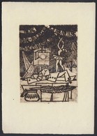 Benedyktowicz Janusz (1918-2001): Ex Libris. Rézkarc. Jelzett A Dúcon. / Polish Bookplate. Engraving, Signed On The Prin - Other & Unclassified