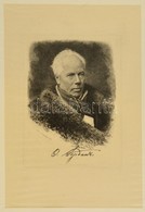 1880 Viktor Bobrov (1842-1918): Azonosítatlan Férfi Portréja, Litográfia, Papír, Paszpartuban, 21,5×14,5 Cm - Prenten & Gravure