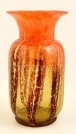 Cca 1920 WMF Ikora Fújt Díszváza, Anyagában Színezett, Több Rétegű, Jelzés Nélkül, Hibátlan, M:31,5 Cm - Glas & Kristal