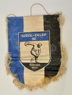 Cca 1970 Szeged Szeol Délép SE Selyem Sport Klub Zászló / Sports Flag 28x34 Cm - Andere & Zonder Classificatie
